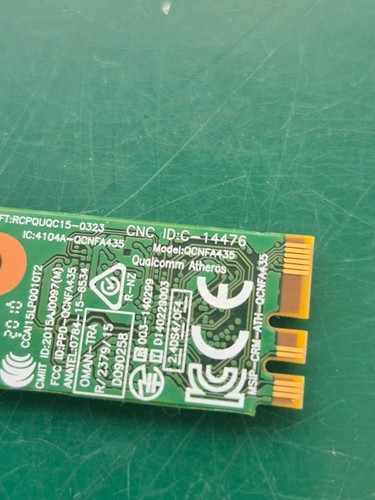 Qualcom Atheros QCNFA435 WiFi Card - Picture 2 of 2