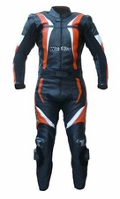 Combinaison De Moto En Cuir Démontable Orange KTM M 50 52 XL 54