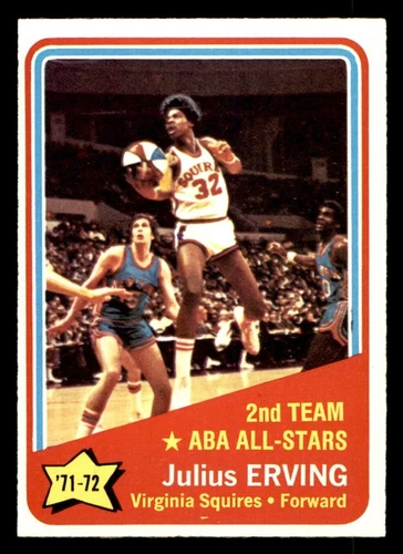 1972 Topps Basketball #255 Julius Erving (All-Star) EX/MT+
