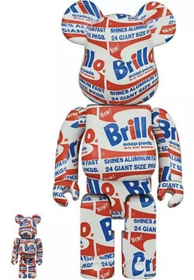 MEDICOM TOY - BE@RBRICK ANDY WARHOL Brillo 100％ 400% medicom andy warhol brillo besrbrick 400 x 100 | eBay