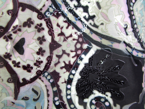 Next: Black,Burgundy,Pink,Blue & Green Sequined Top-Size 16 NWTS - Picture 5 of 9