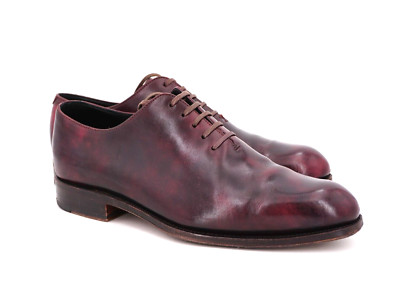 RARE | $525 CARMINA UK 7 US 8 WHOLECUT OXFORD BALMORAL BURGUNDY MUSEUM 910