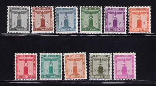 Germany S1-S11 Franchise Stamp Set Mint Hinged 1938