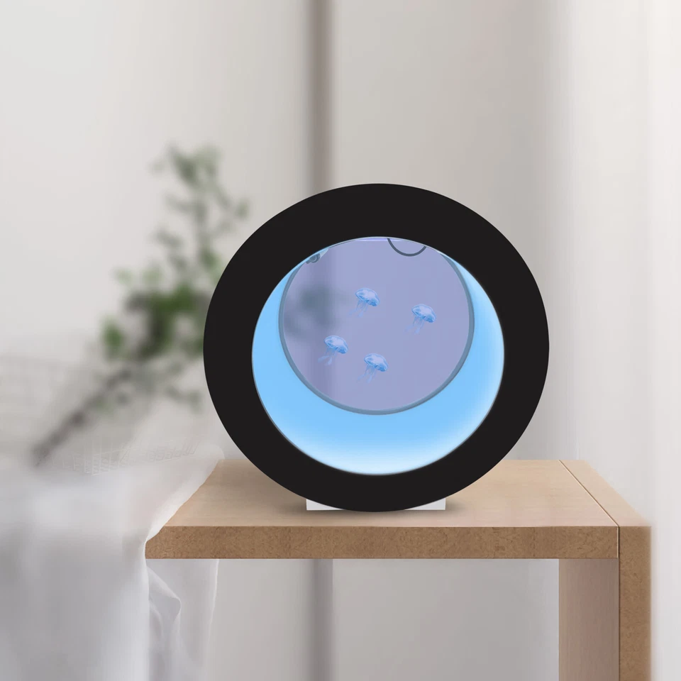 LED Round Fish Tank Desktop Jellyfish Aquarium Tank Kit For Real Live Jellyfish - Image 2 of 4