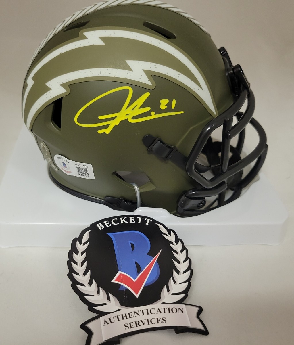 LaDainian Tomlinson Signed LA SD Chargers Salute Service Mini