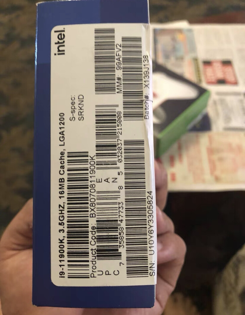 New in box Intel Core i9-11900K Desktop Processor 8 Cores 16 New in box Intel Core i9-11900K Desktop Processor 8 Cores 16