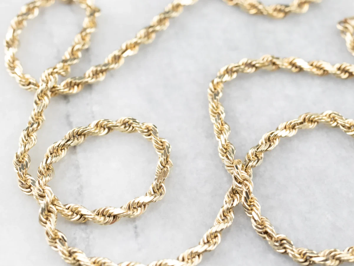 Ebay gold clearance rope chain