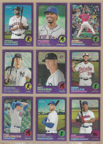 2022 REFRACTOR CROMADO PÚRPURA TOPPS HERITAGE HOT BOX - ELIGE EL QUE QUIERAS - Imagen 57 de 95