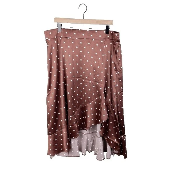Brown Polka Dot Skirts for Women