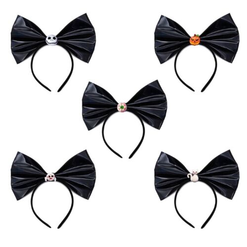 Skull Headband Halloween Big Bow Hair Hoop Cosplay Party Hair Accessories - Picture 1 of 9