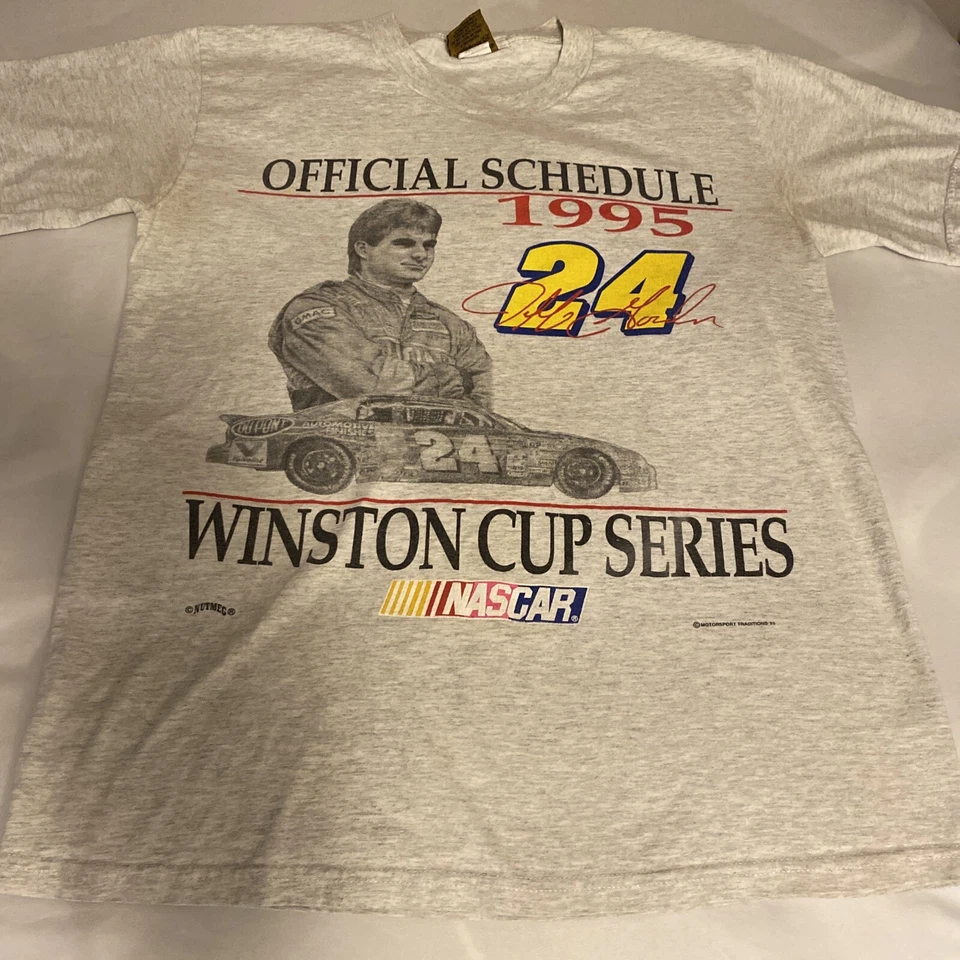 De colección NASCAR Jeff Gordon 1995 Winston Cup Series Calendario Sobre la Nuez moscada Talla M Foto 2 de 4
