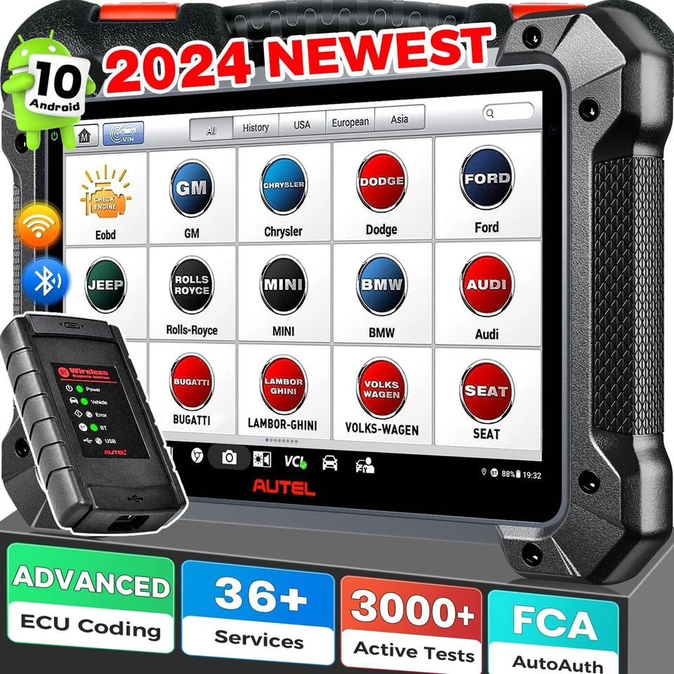 2025 AUTEL MaxiSYS MK908 II MS908S II PRO AUTO OBD2 Diagnosegerät Key Programmer