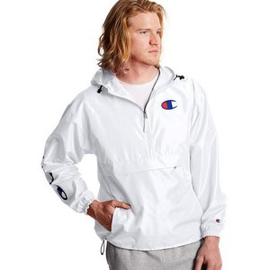 white champion half zip
