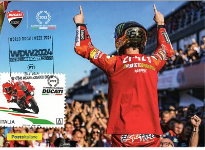 ITALY 2024 MISANO ADRIATICO DUCATI STYLE MOTO WORLD DUCATI WEEK POSTCARD. MAXIMUM