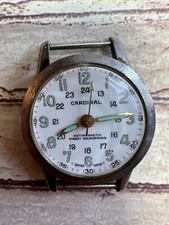 Orologio Vintage CARDINAL Antimagnetico Finest Mainspring Swiss 12H 24H Orologio da Polso