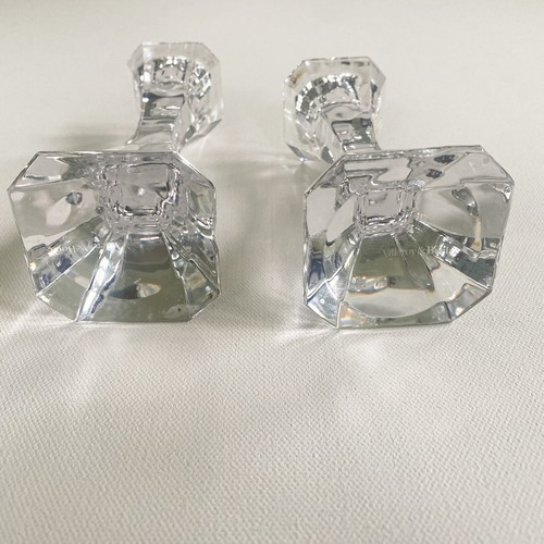 Villeroy & Boch Clear Crystal Candle Holders Set - Picture 5 of 7
