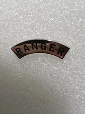 US ARMY  RANGER  TAB TEXT  HAT PIN MEASURES 1 & 5/16TH'S INCHES (EE P12005)
