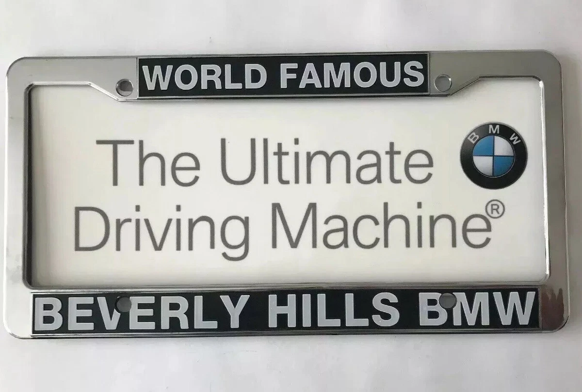 Brand New BMW Beverly Hills Car Dealership License Plate Frame and