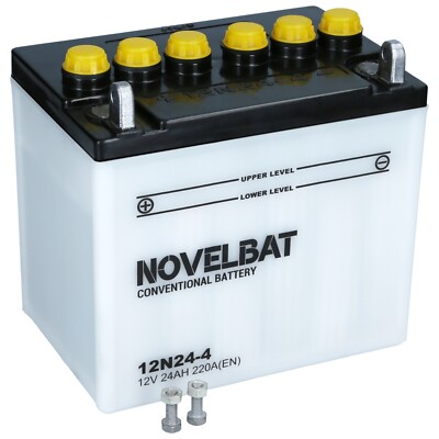 Novelbat 12V 24 Ah Rasentraktor Rasentrekker 12N24-4 Motorrad Quad Roller