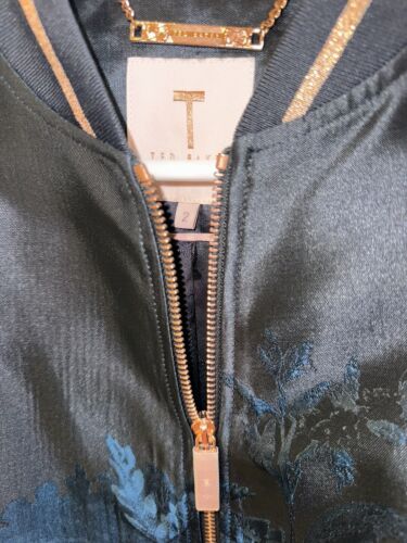 TED BAKER LONDON Damen Hayzl Wonderland Jacquard Bomberjacke - Größe 2, NEU - Bild 7 von 11