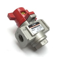 SMC NVHS3500 Pneumatic Lock-Out Valve, Ports: 1/4" NPT, Pressure: 14.2-145psi