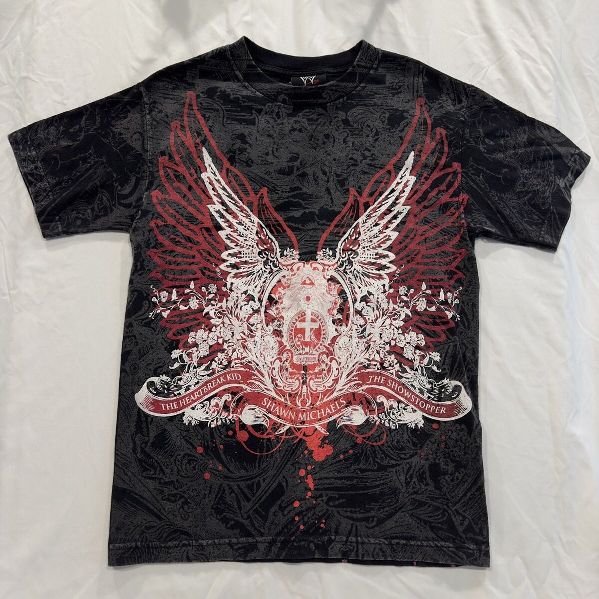 2007 WWE Shawn Michaels Heartbreak Kid T-Shirt Small AOP All 2007 WWE Shawn Michaels Heartbreak Kid T-Shirt Small AOP All