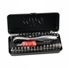 Wiha 74996 Slotted/Phillips/Square/Torx®/Hex Bit Set w/ Accessories, 35 pieces