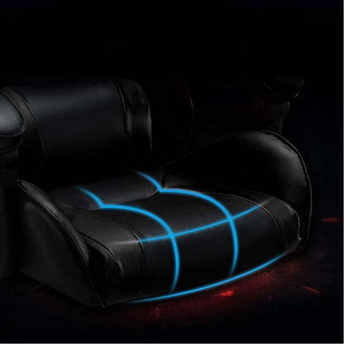Sedia Gaming Nero con Cuscino Poggiatesta Lombare Poltrona da Scrivania Ufficio - Foto 3 di 7