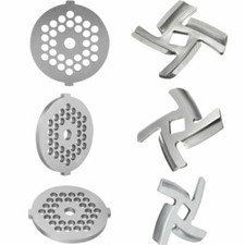 4pcs Meat Grinder Crusher Mincer Grinding Plate Disc 5 / 7mm  Blade Knife Set
