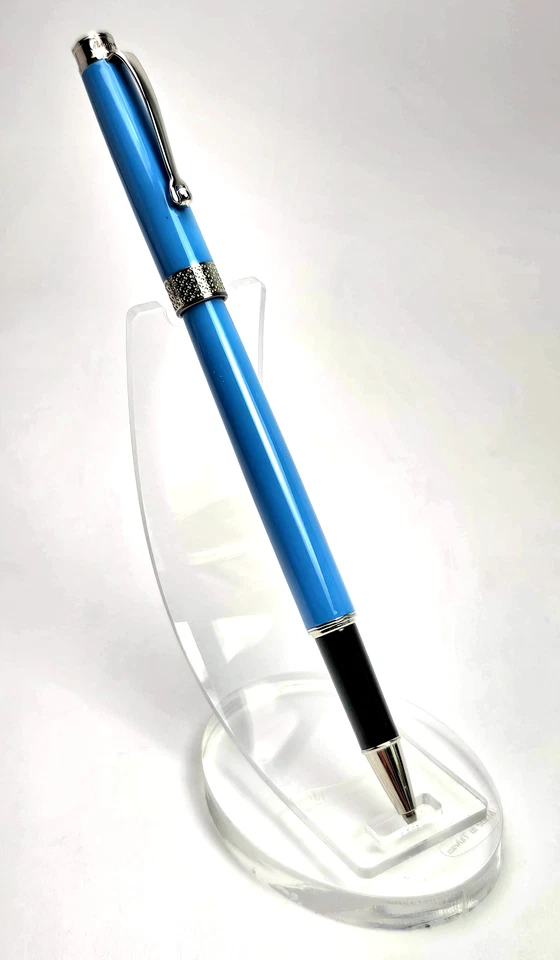 Montegrappa Piacere голубой шариковая ручка ISPYRRBB и кожаный мешочек (без бумаги) - Изображение 3 из 4