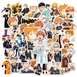 52pcs anime haikyuu stickers for laptop phone luggage guitar window car graffiti ebay