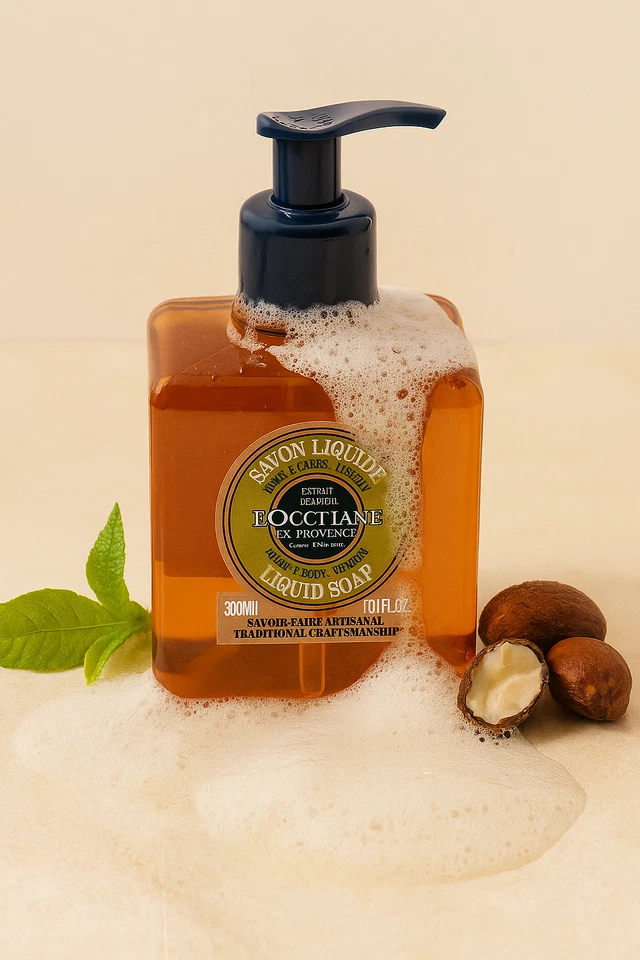 NEW L’OCCITANE Verbena Liquid Soap 300ml – Citrus-Fresh Hand & Body Wash - Image 2 of 4