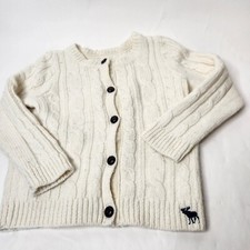 Abercrombie  Fitch Kids Large White Sweater Alpaca Blend