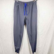 Figs Men Jogger Scrub Pants Sz L Grey Tansen Drawstring Pockets Workwear Medical