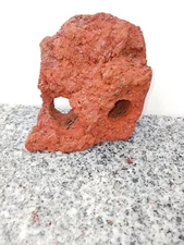 Fish Aquarium Lava Rock Swimthru Cave Hideaway Tunnel Terrarium Red Lavarock 