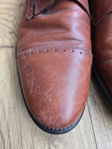 Dino Draghi Mens Tan Leather Lace-up Oxford shoes UK 8 (42) - Picture 2 of 17