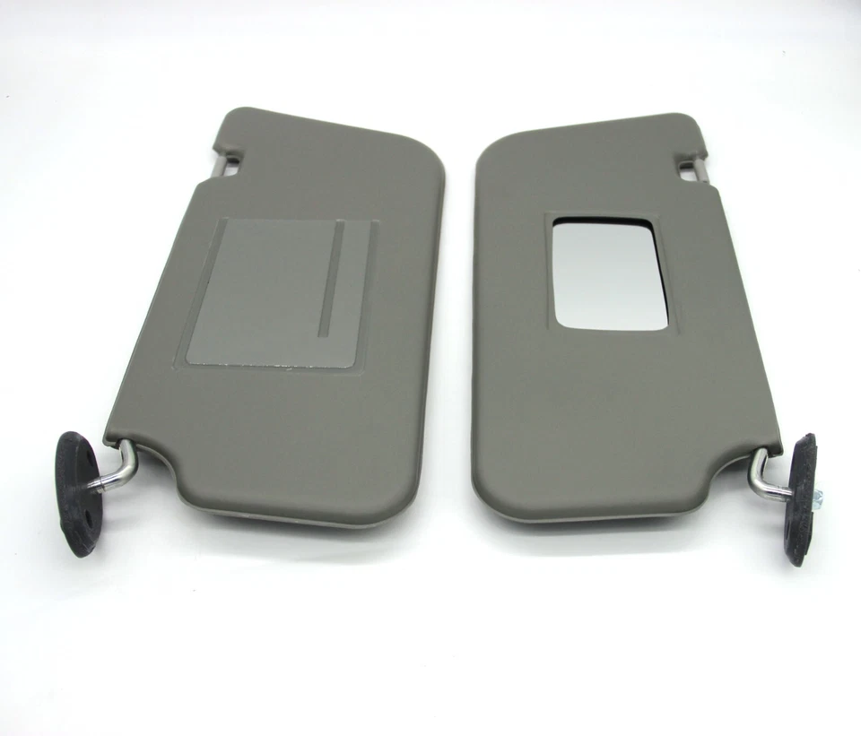 Juego de 2 parasoles grises de vinilo diestro diestro derecho 1999-2004 Suzuki Grand Vitara Chevy Tracker Foto 4 de 4