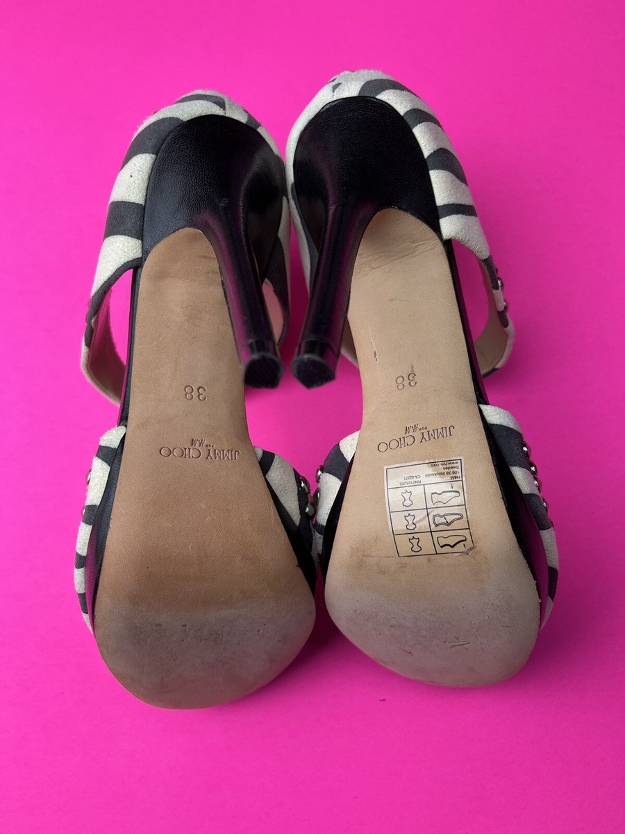 Jimmy Choo for H&M Women's Beautiful Monochrome Zebra Print Jimmy Choo for H&M Women's Beautiful Monochrome Zebra Print