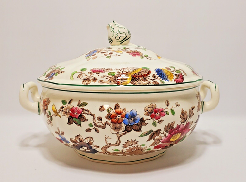Wedgwood of Etruria & Barlaston Groups, Floral, Green Trim Serveware ... HTF - Picture 7 of 36