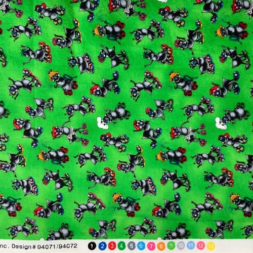 Fabric Novelty Green Cotton Party Ants Susan Pisoni Print Costume Quilting 5 yd - Picture 5 of 8