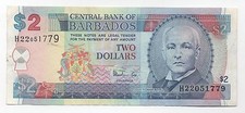 BARBADOS 2 DOLLARS 1998 PICK 54 LOOK SCANS