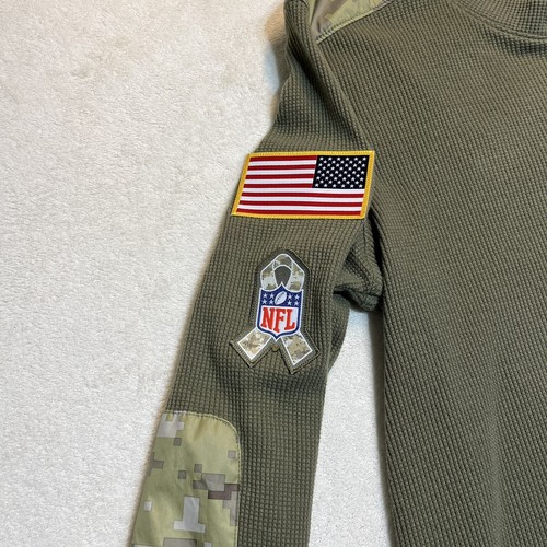 New Orleans Saint Nike NFL Sweater Men’s S Salute To Service Green Army On Field - Picture 5 of 10