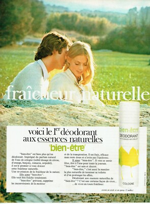  advertising 0422 1971 the 1st deodorant Bien-Being natural essences