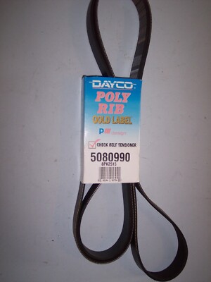 Dayco 5080990 Gold Label Poly Rib Serpentine Belt (8PK2515) Made in the ...