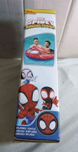 Marvel Spidey Amazing Inflatable Water Pool Vehicle Spiderman 32"X27" Age 3+ - Picture 3 of 3