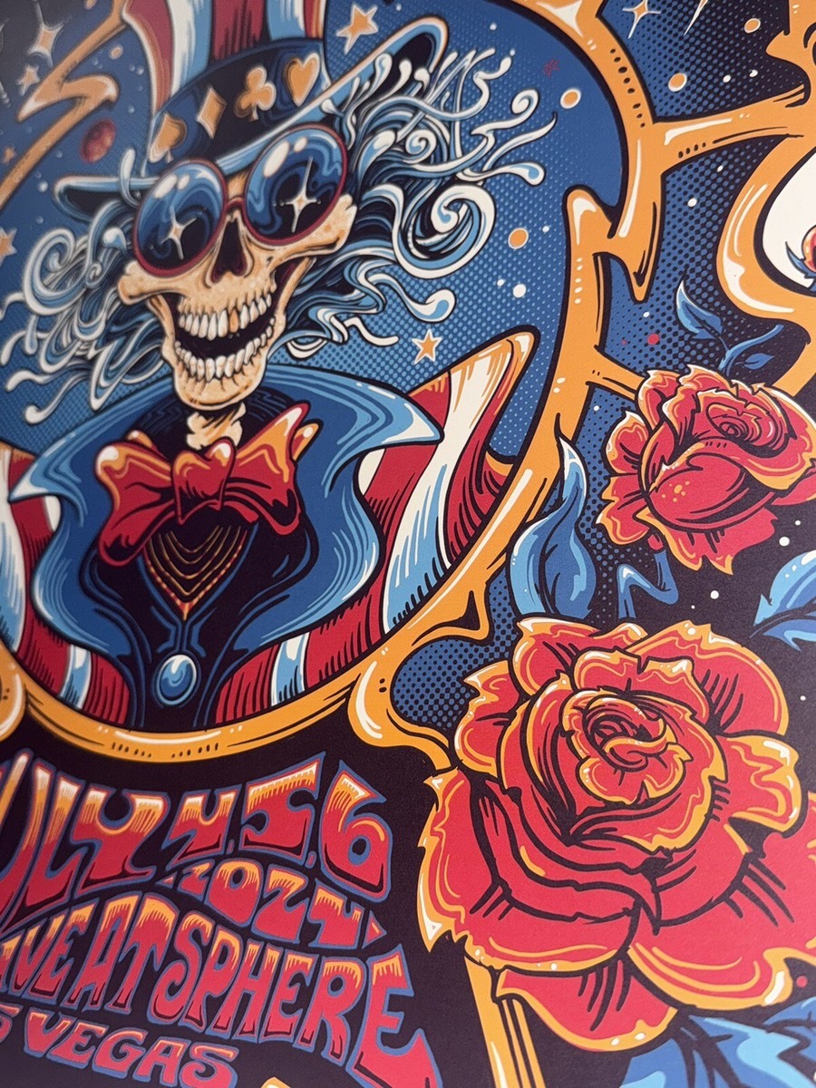Dead and Company Poster The Sphere Las Vegas 7/4/24 VIP