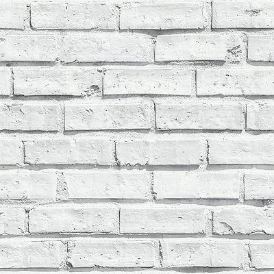 Weiße Ziegelstein Tapete - Arthouse VIP 623004 - Neue Feature Wand