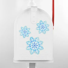 Mailbox Magnet (Partial Cover) Snowflake Set of 3 for door of Mail Box Car 