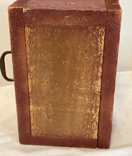 Vintage Rustic Drawer Reclaimed Wood Box Planter w/Chippendale Brass Handle - Picture 8 of 8