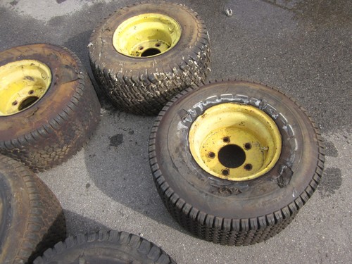 3) 5 Stück Reifen / Räder ausgeschäumt für Arbeitsbühne, Baumaschine usw.defekt - Bild 6 von 7